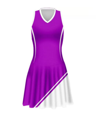 Purple and white athletic Net Ball Kit and jersey - Somine Industries