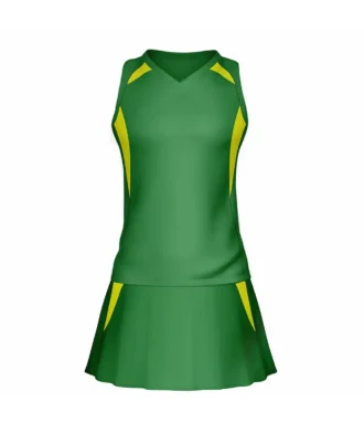 Green sports Net Ball Kit and jersey with yellow accents - Somine Industries